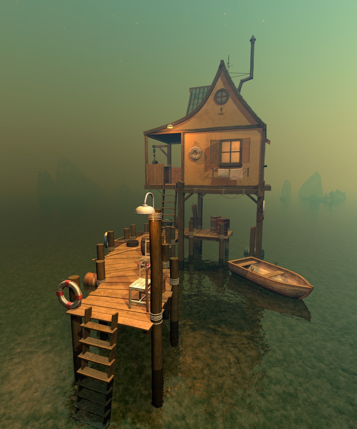 Quiet pier for Poser by N/A