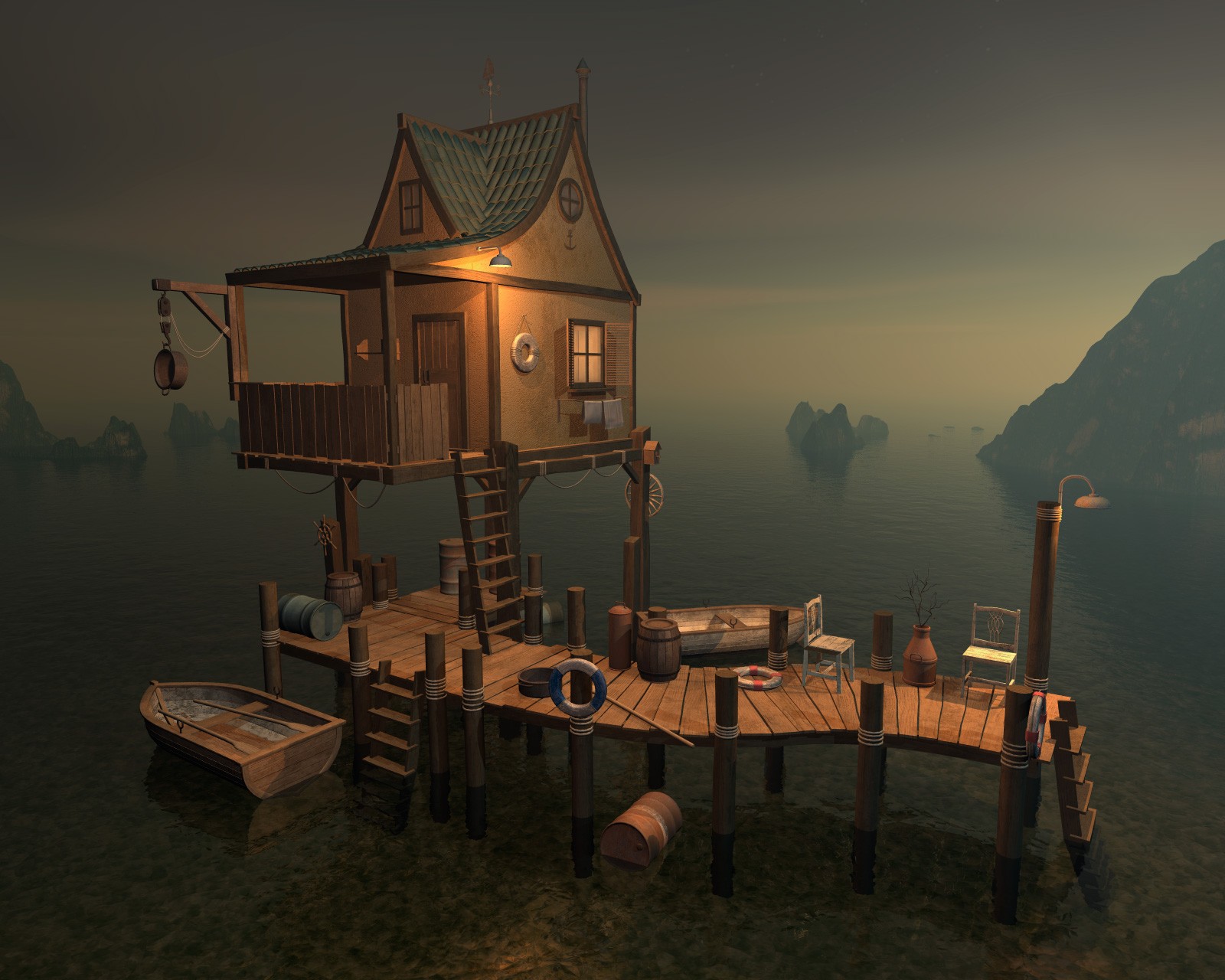 Quiet pier for Poser by N/A