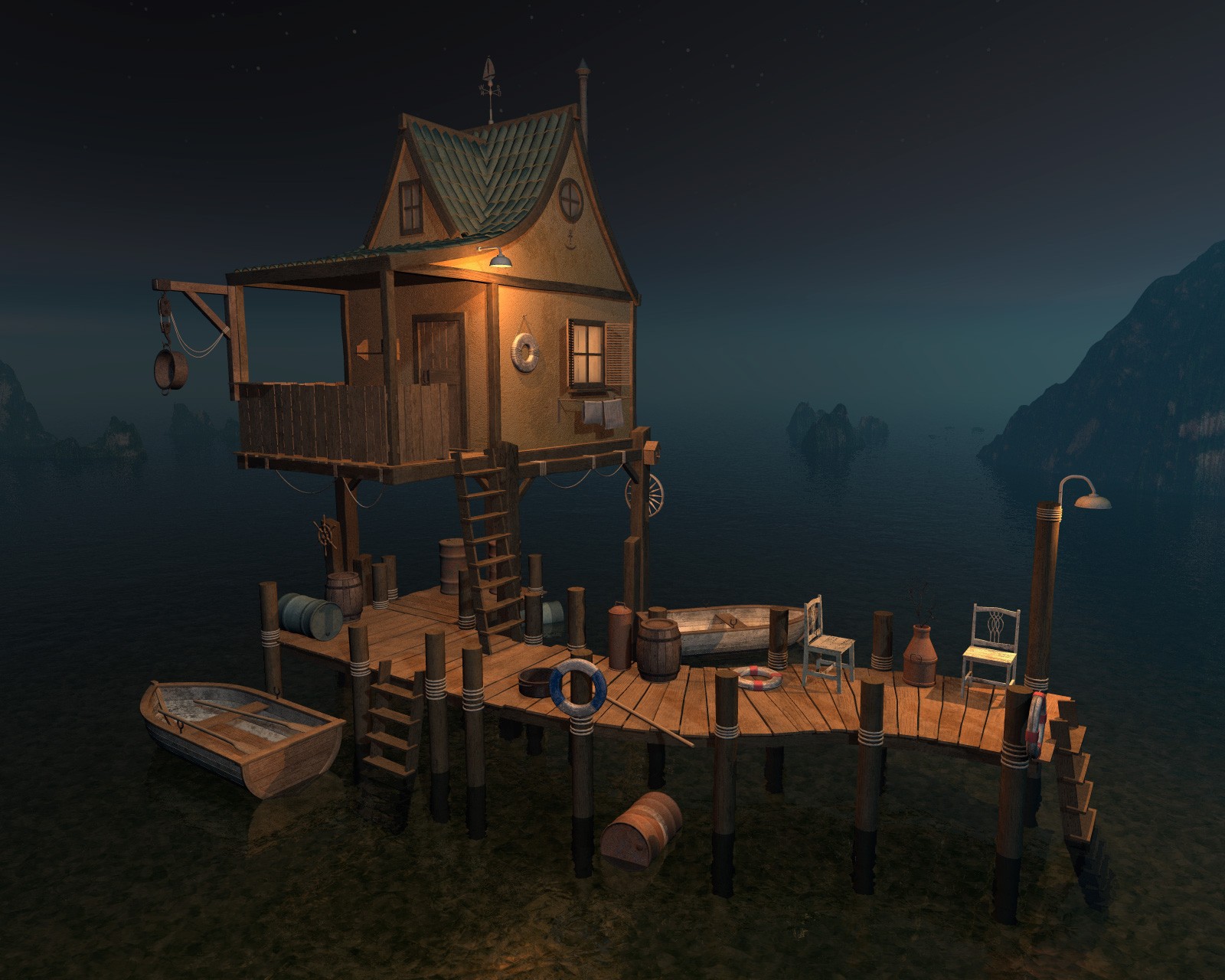 Quiet pier for Poser by N/A