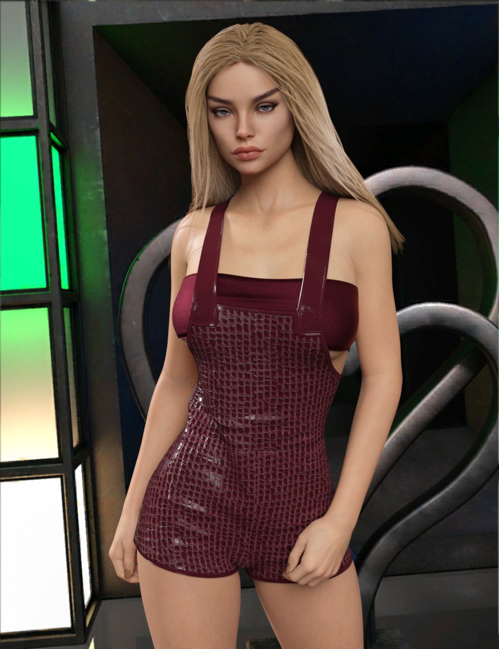 InStyle - dForce Classic Style Strappy Shorts G8-8.1F by N/A