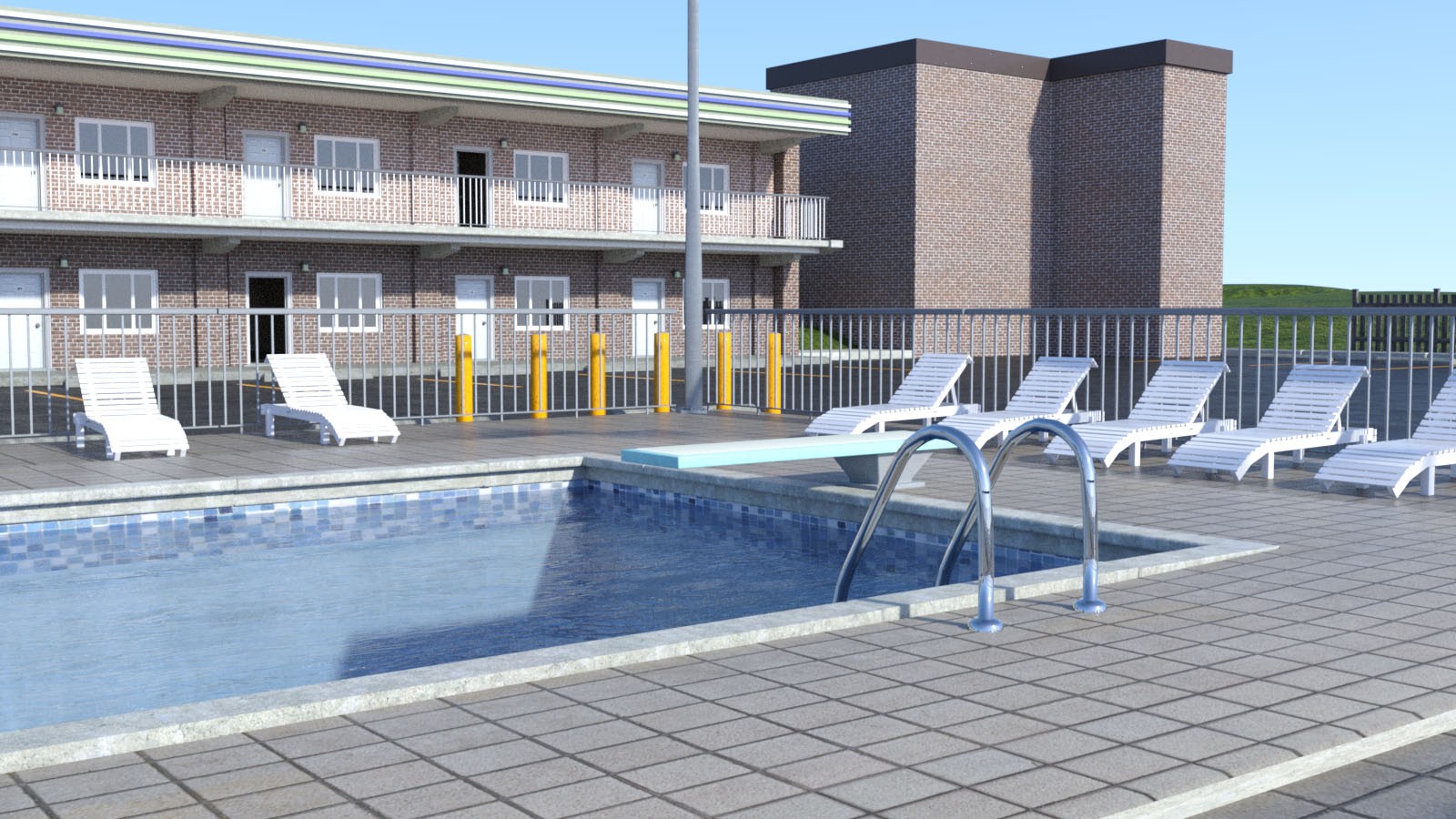 1stB 1970s Roadside Motel iRay & 3DL by N/A