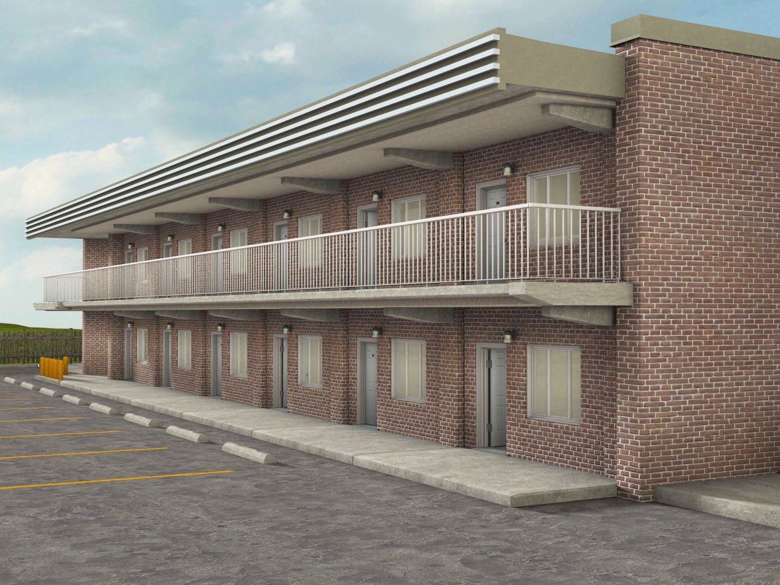 1stB 1970s Roadside Motel iRay & 3DL by N/A
