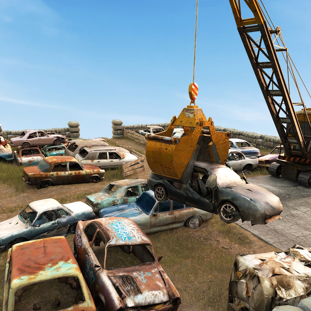 Car Scrapyard for Daz Studio by N/A