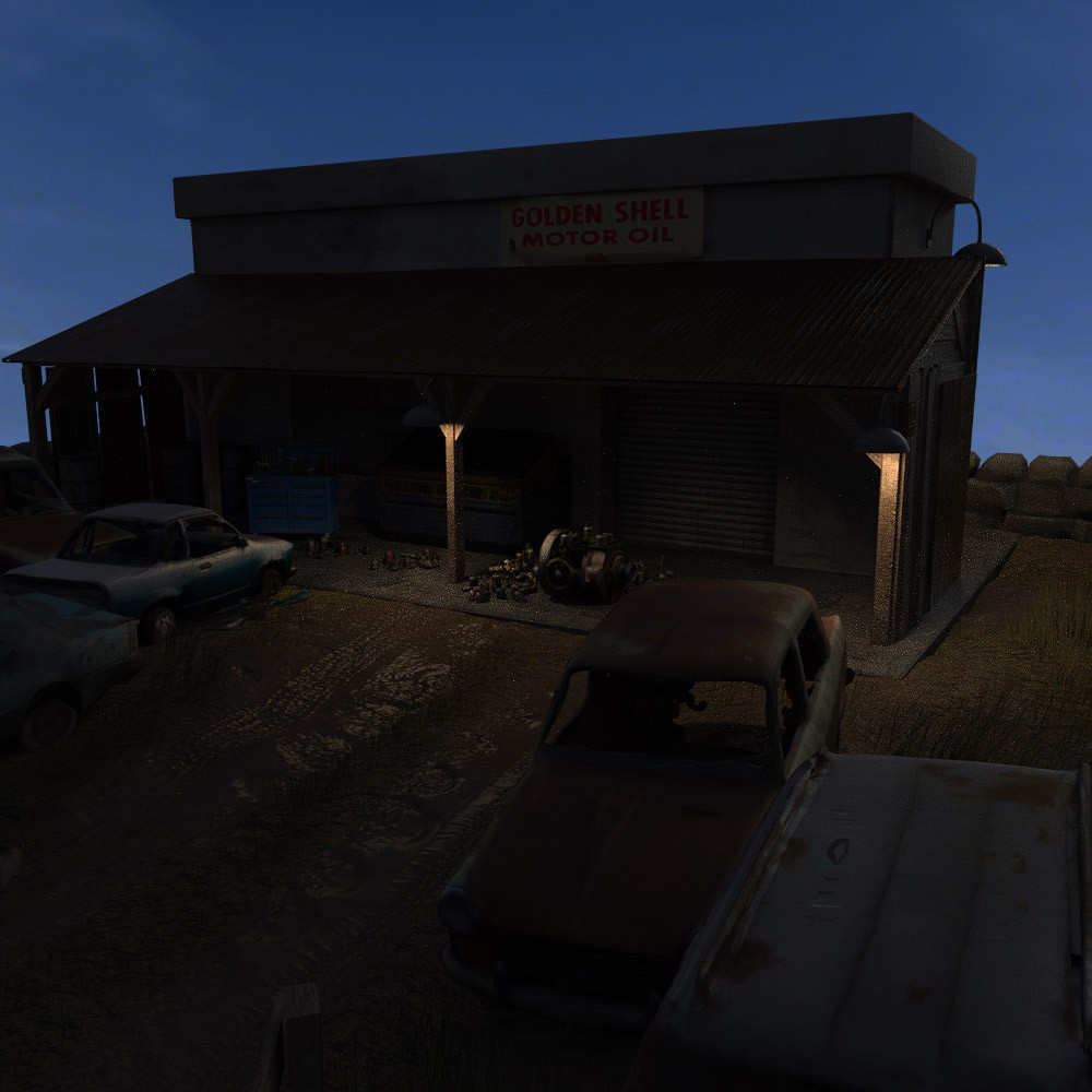 Car Scrapyard for Daz Studio by N/A