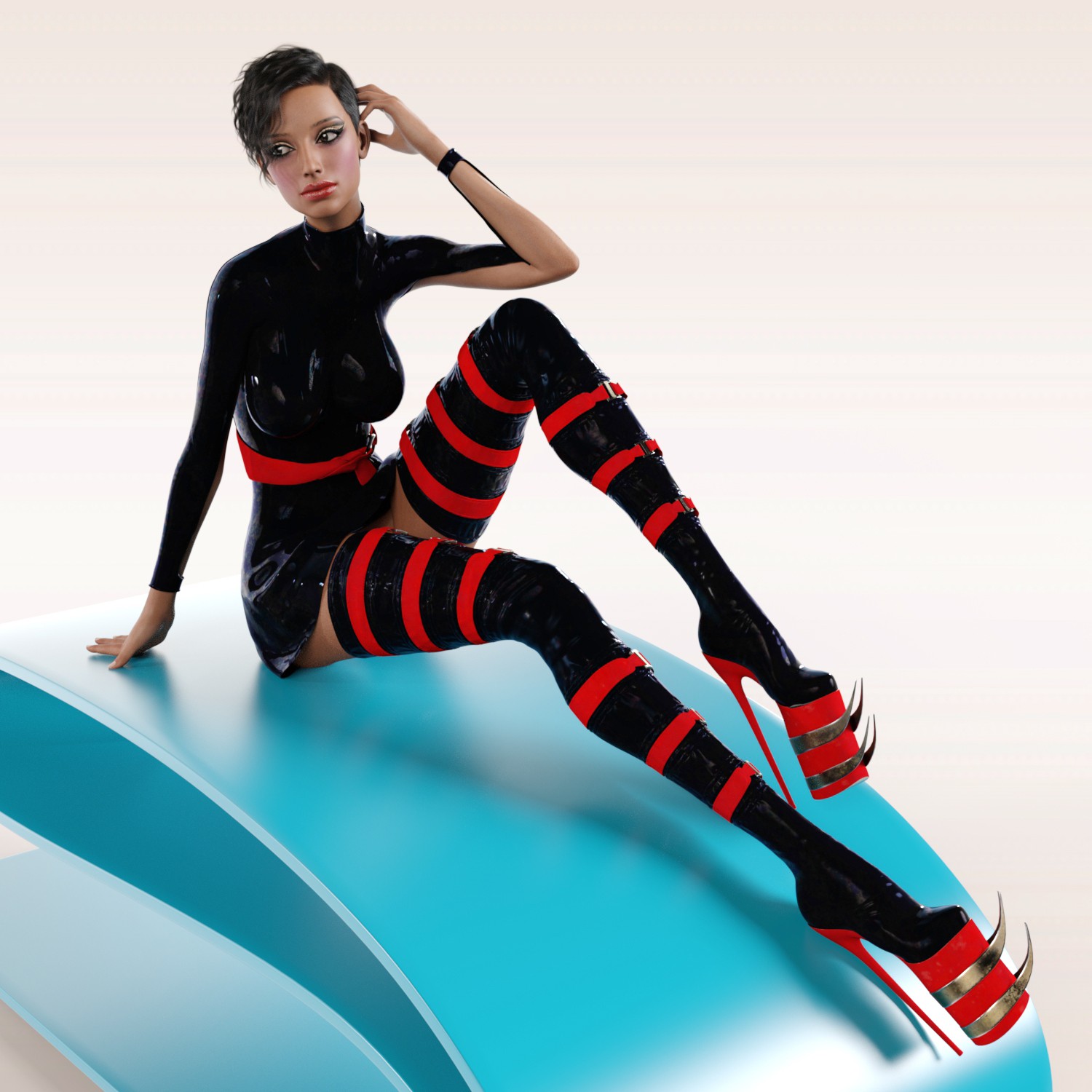 Sexy Rana Suit Dress for Genesis 8 Females by N/A