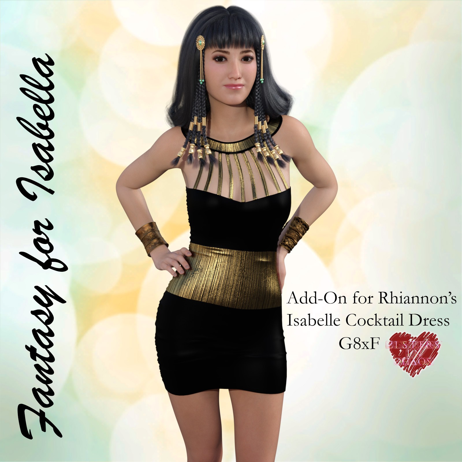 SIC Fantasy Add-On for Isabella Cocktail Dress for G8xF by N/A