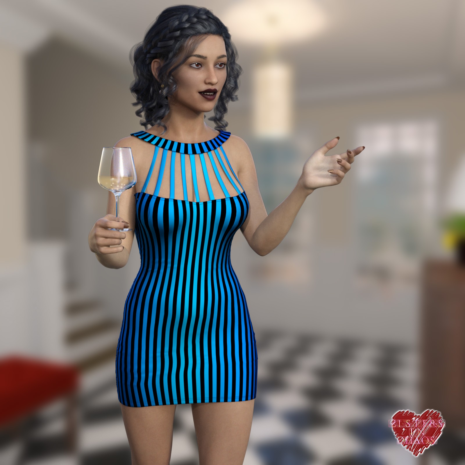 SIC Fantasy Add-On for Isabella Cocktail Dress for G8xF by N/A
