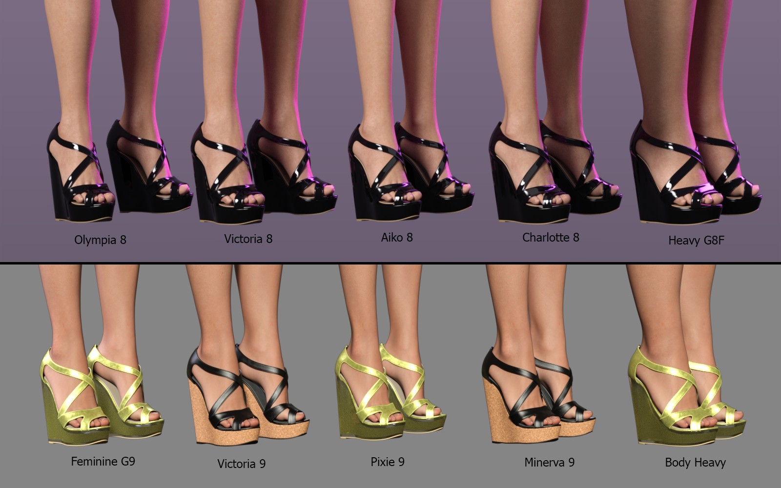 DTT Peep Toe Wedge Sandals by N/A