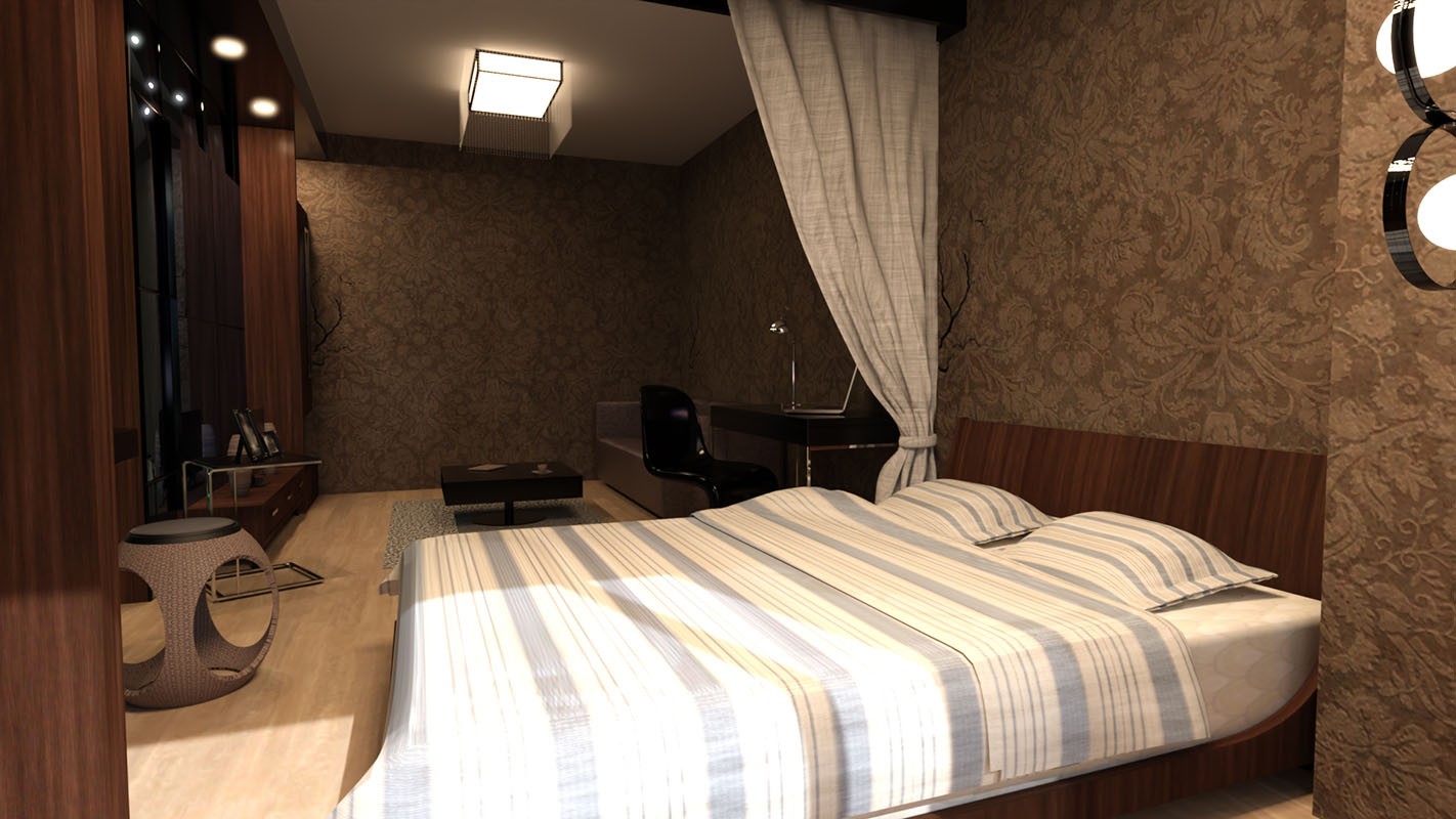 Clacy's Elegant Bedroom by N/A
