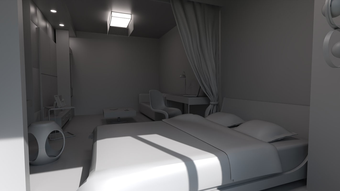 Clacy's Elegant Bedroom by N/A