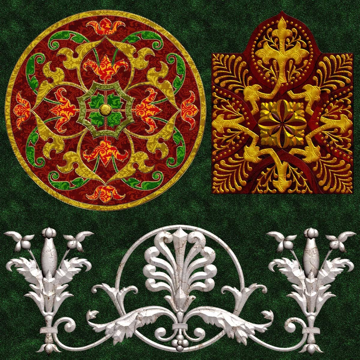 Harvest Moons Renaissance Ornaments by N/A
