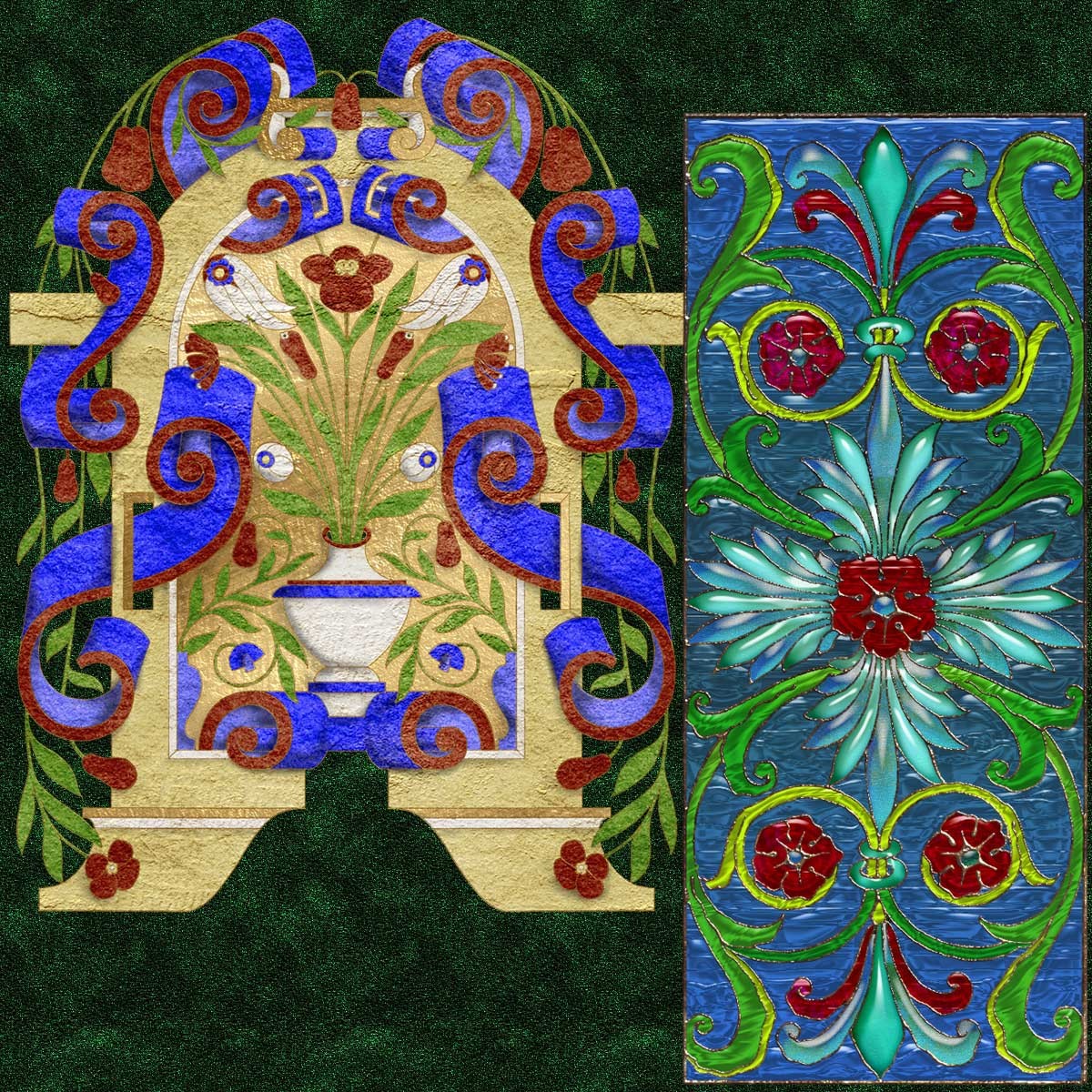 Harvest Moons Renaissance Ornaments by N/A