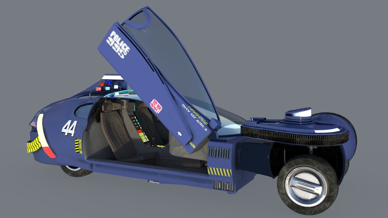 4th Sector Series Police Spinner for Daz Studio by N/A