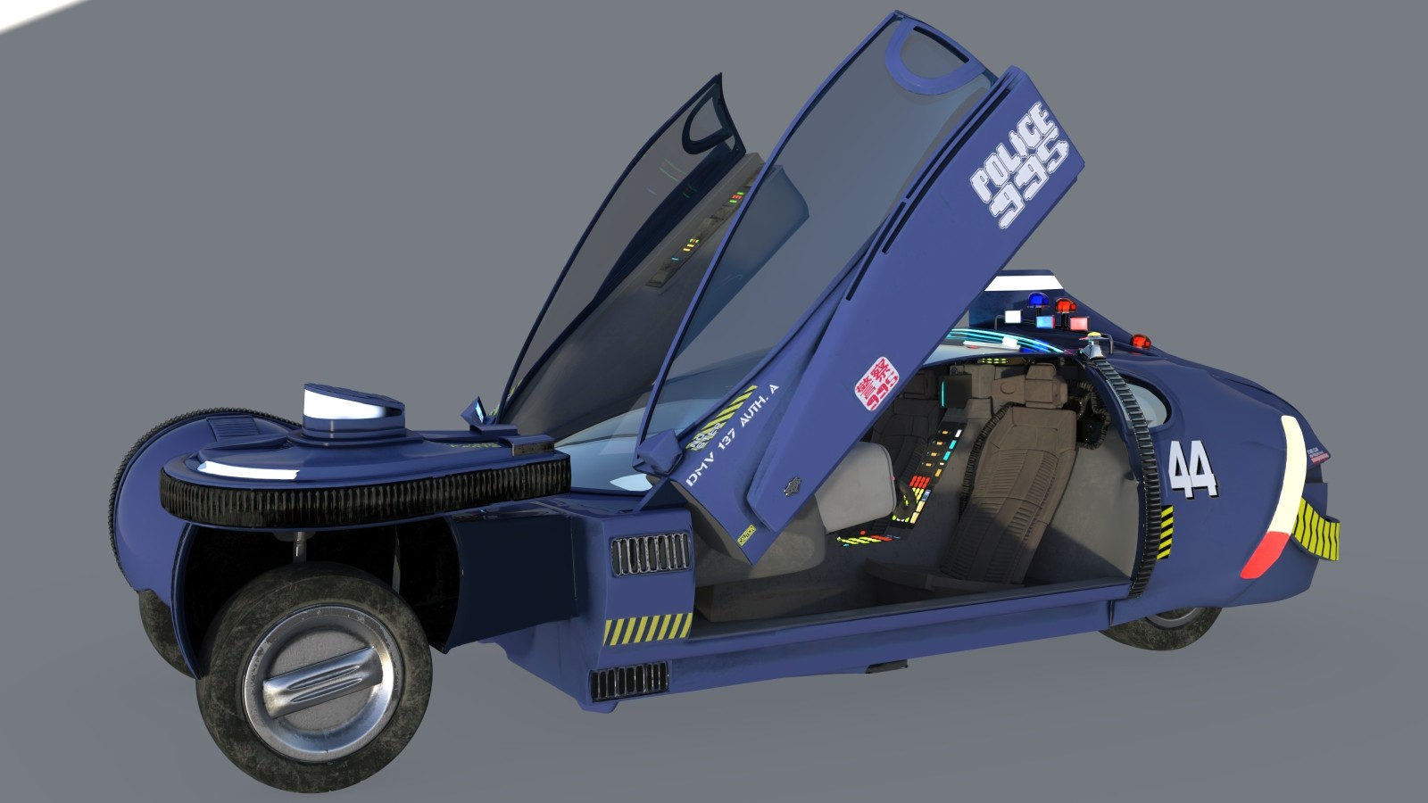 4th Sector Series Police Spinner for Daz Studio by N/A