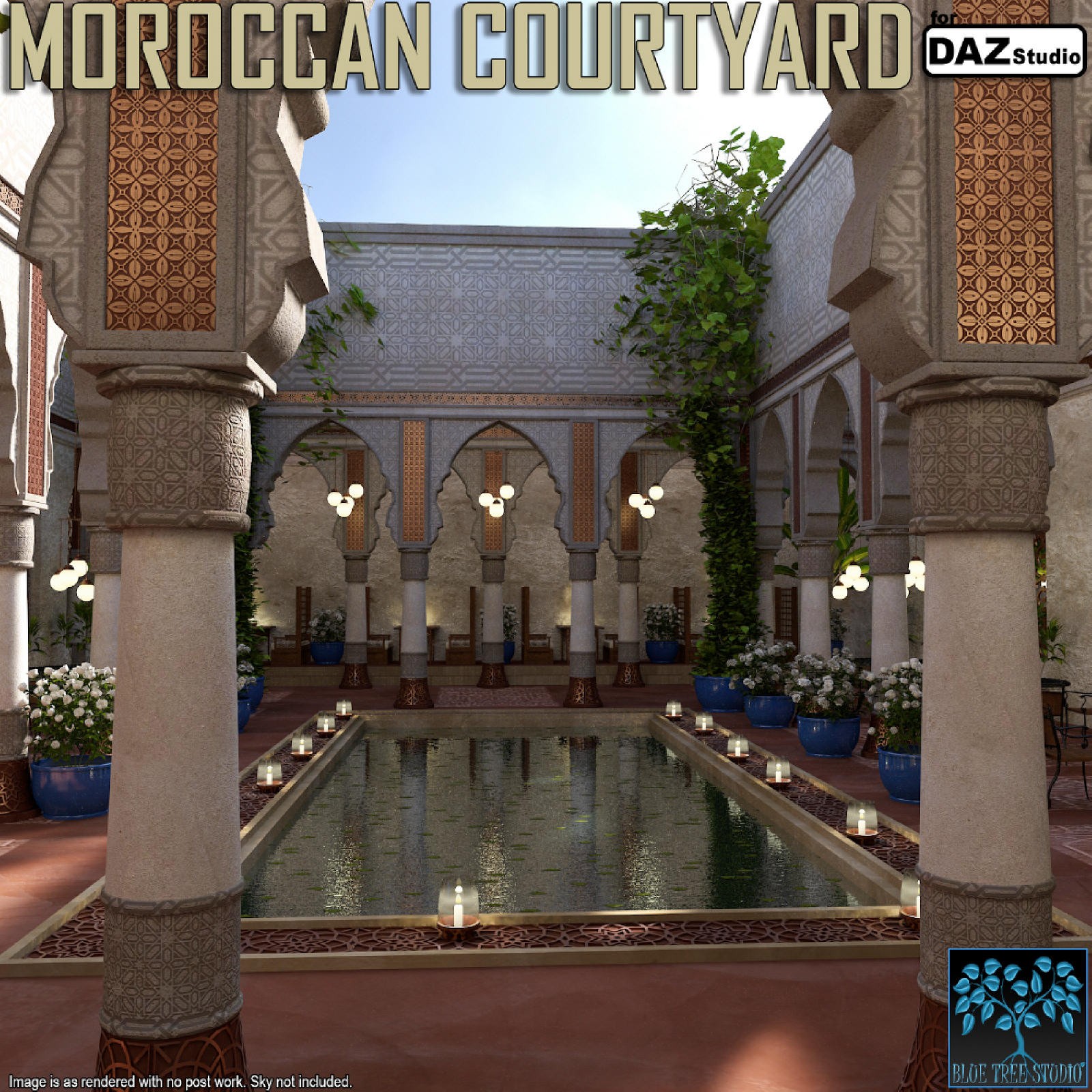 Moroccan Courtyard for Daz by N/A