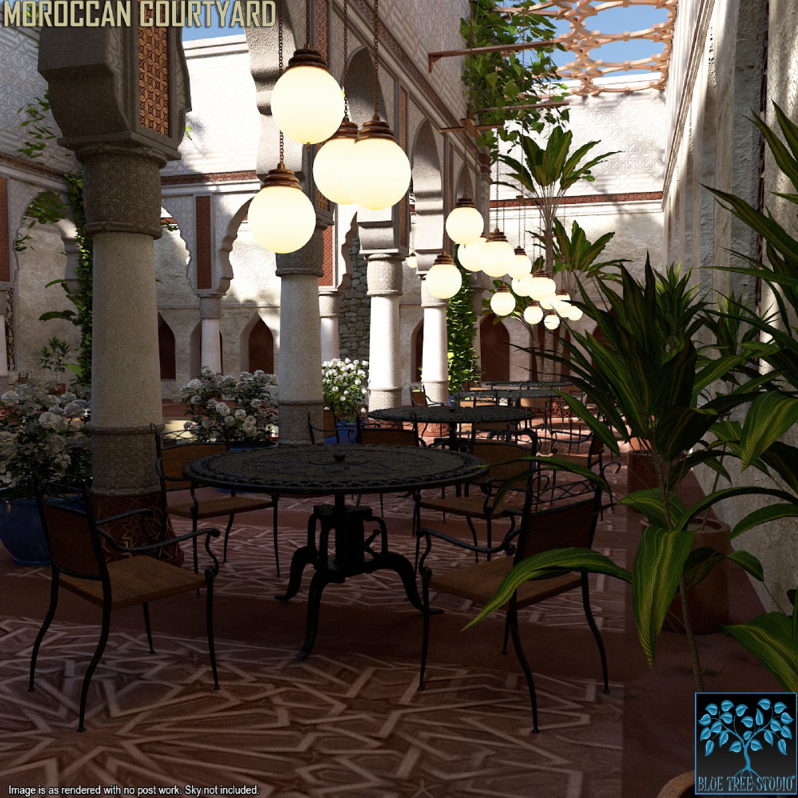 Moroccan Courtyard for Daz by N/A