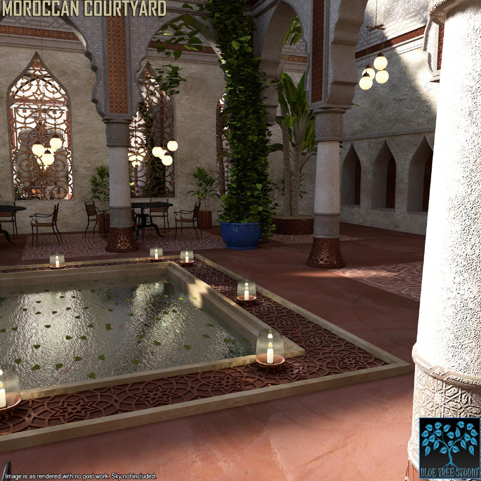 Moroccan Courtyard for Daz by N/A