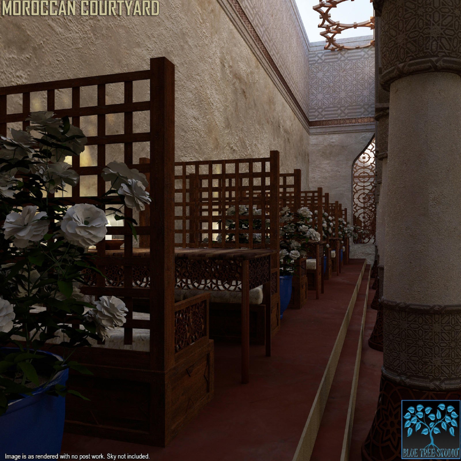 Moroccan Courtyard for Daz by N/A