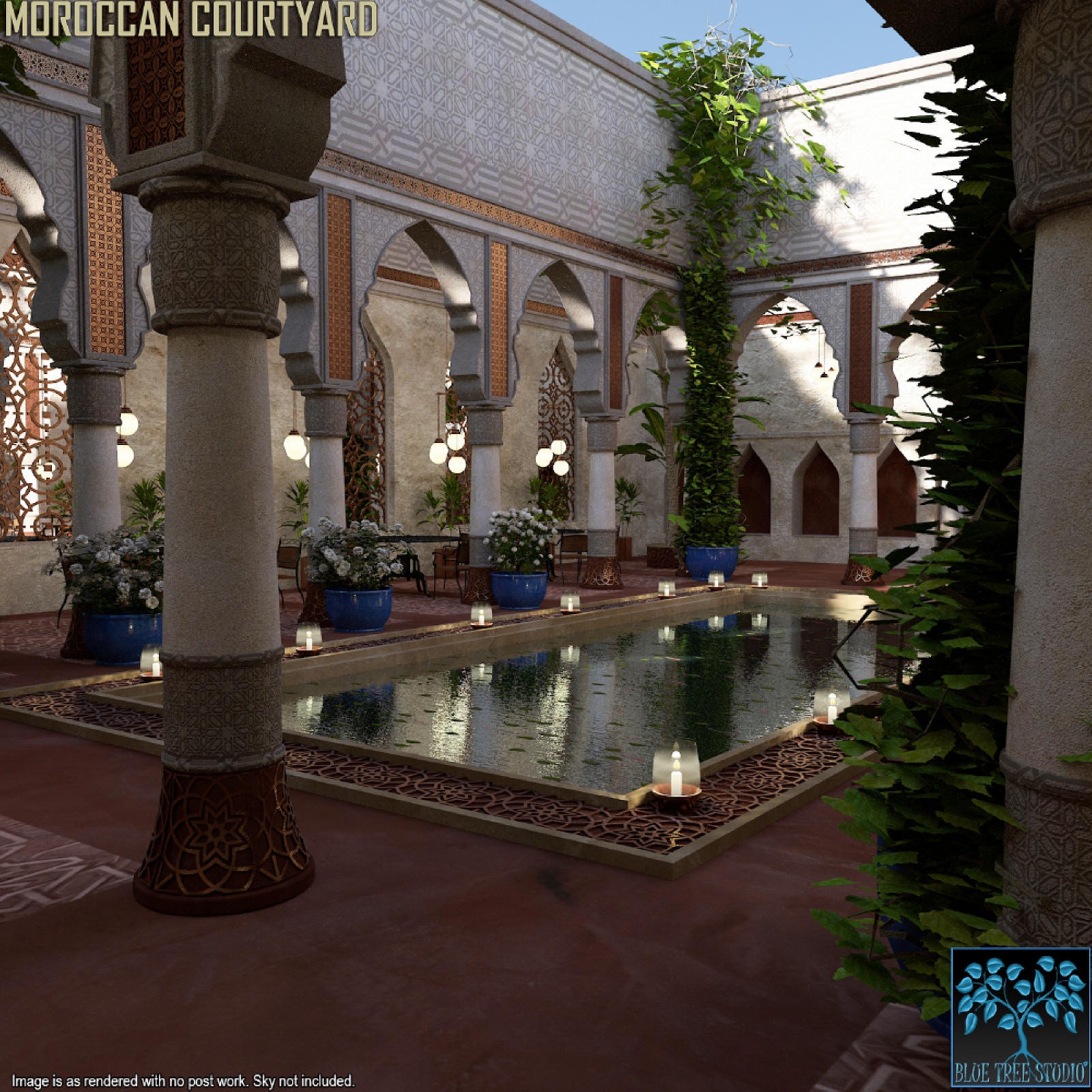 Moroccan Courtyard for Daz by N/A