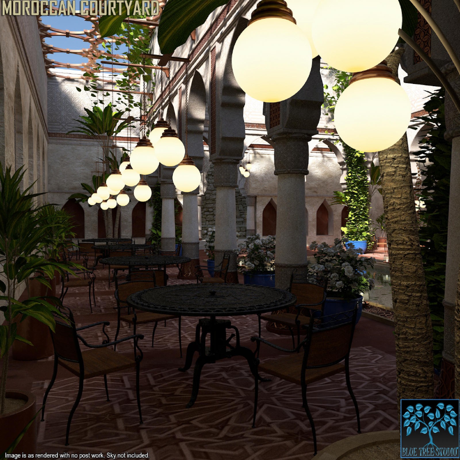 Moroccan Courtyard for Daz by N/A