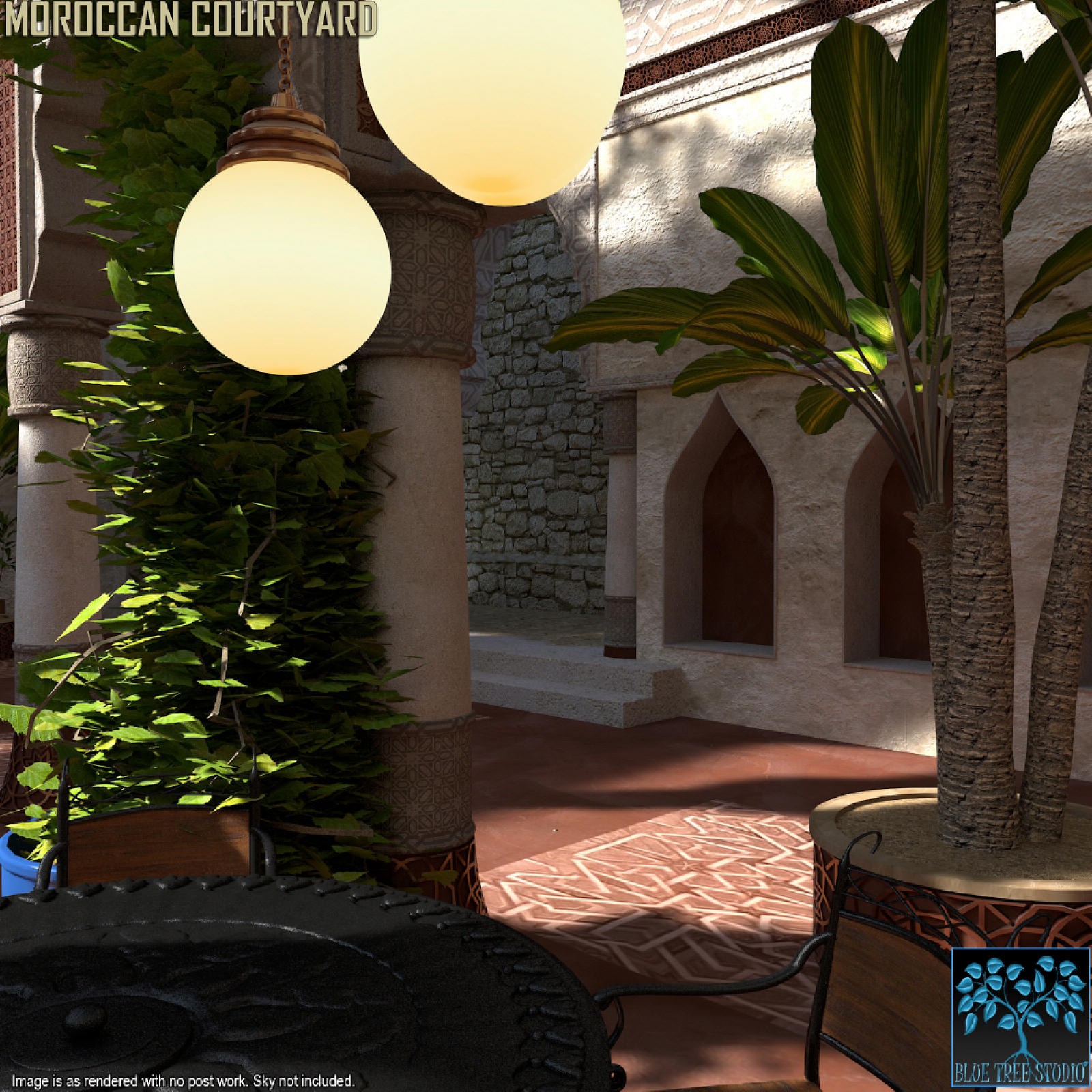 Moroccan Courtyard for Daz by N/A