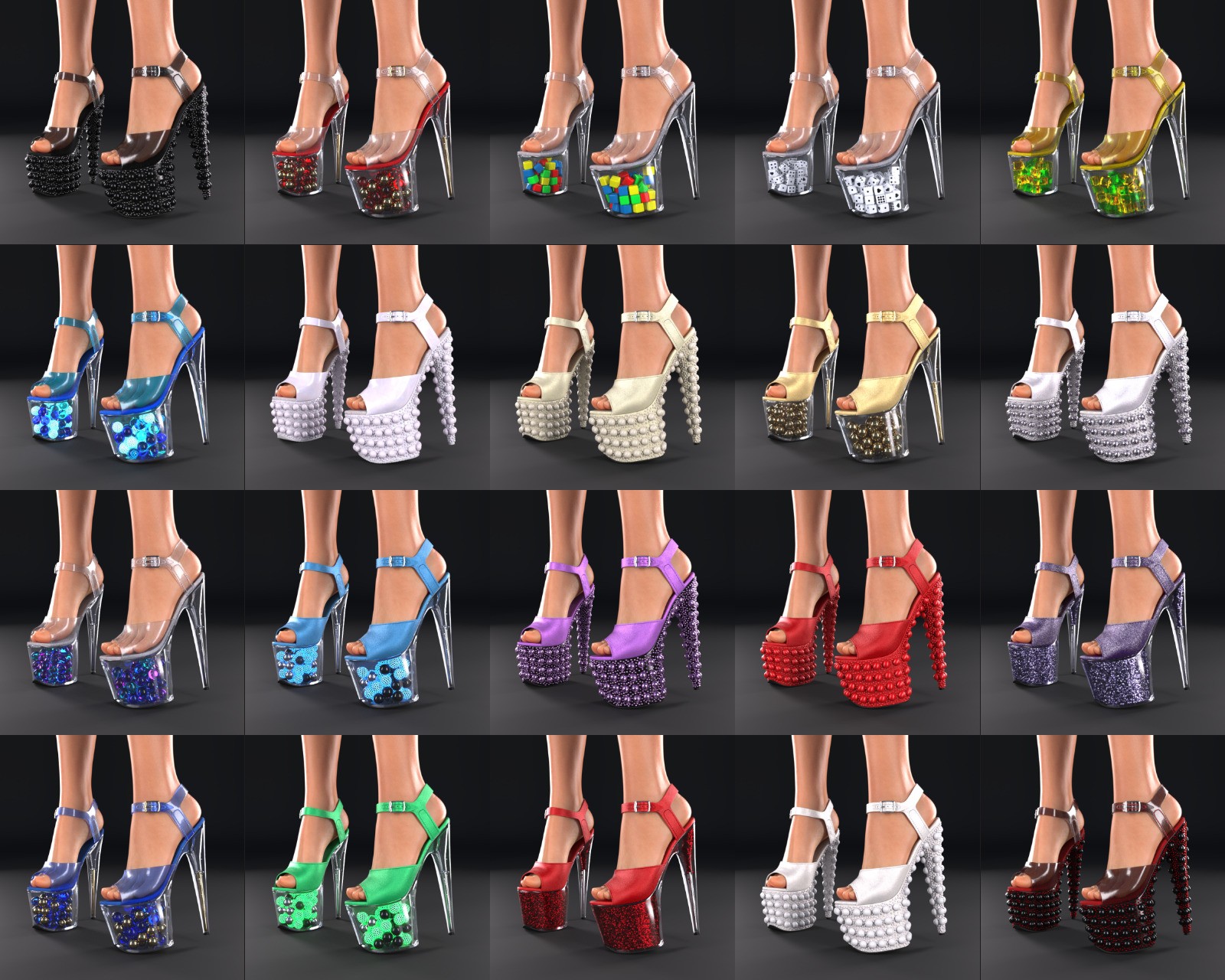 DTT Enchantress Platform Heels for G8F and G9 by N/A