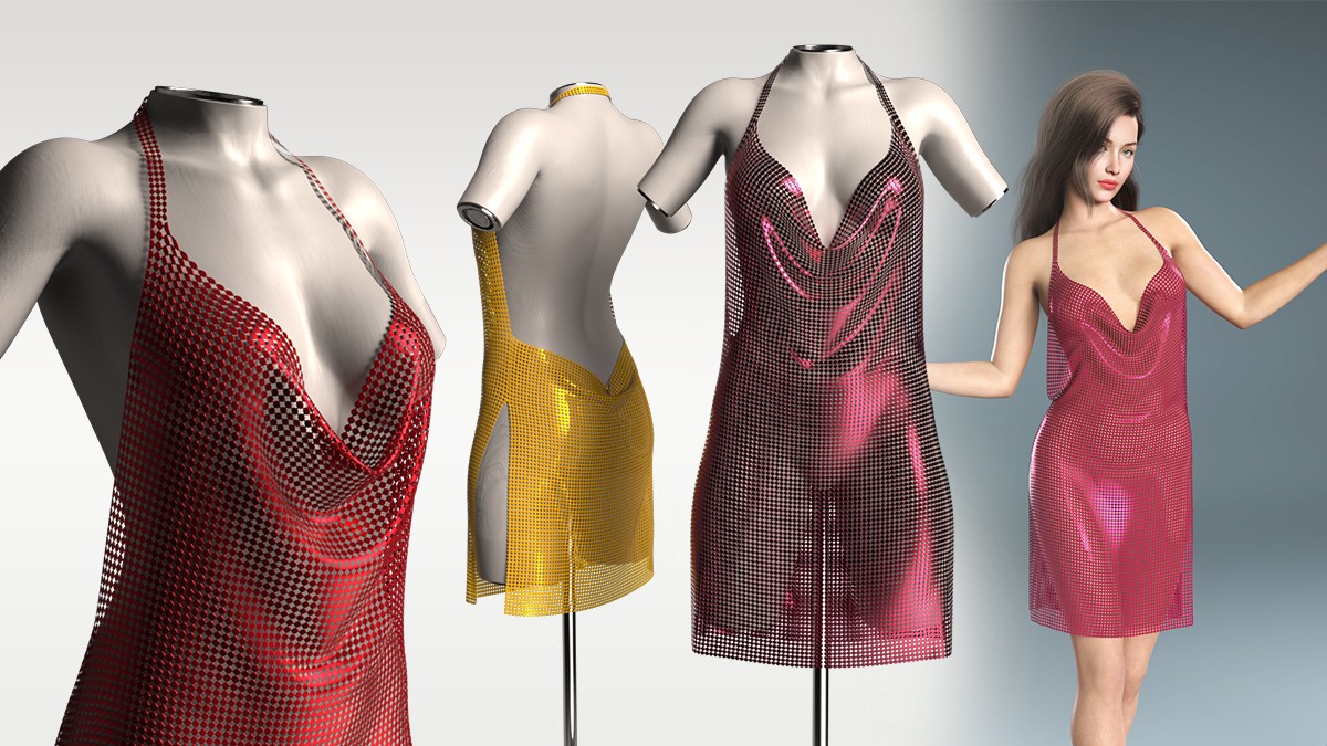 RQL-dForce GlitterChain Club Dress G8F & G8.1F by N/A