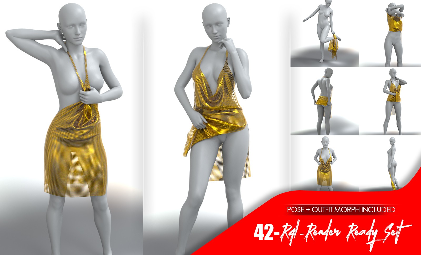 RQL-dForce GlitterChain Club Dress G8F & G8.1F by N/A