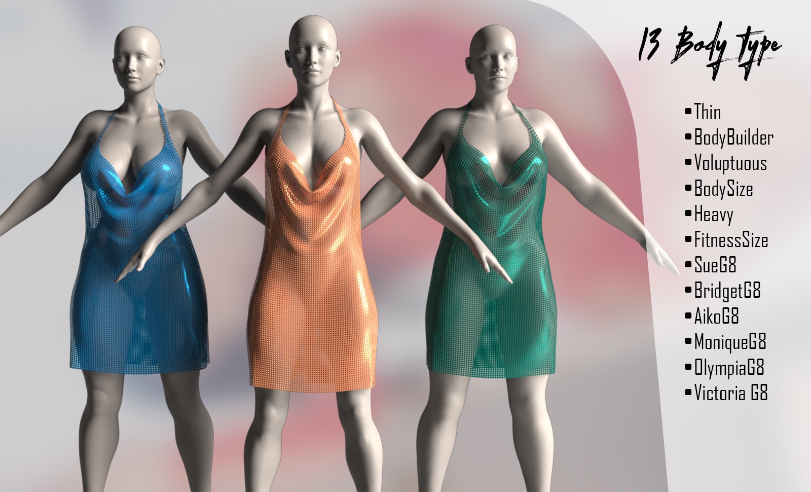 RQL-dForce GlitterChain Club Dress G8F & G8.1F by N/A