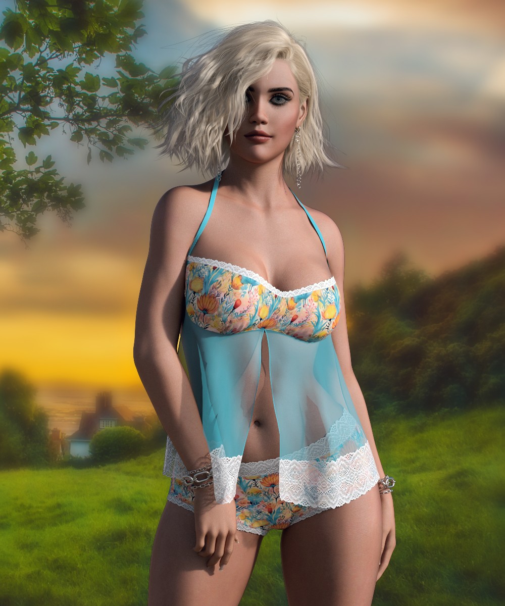 Lizzy Shorts Set for G8/8.1 Females by N/A