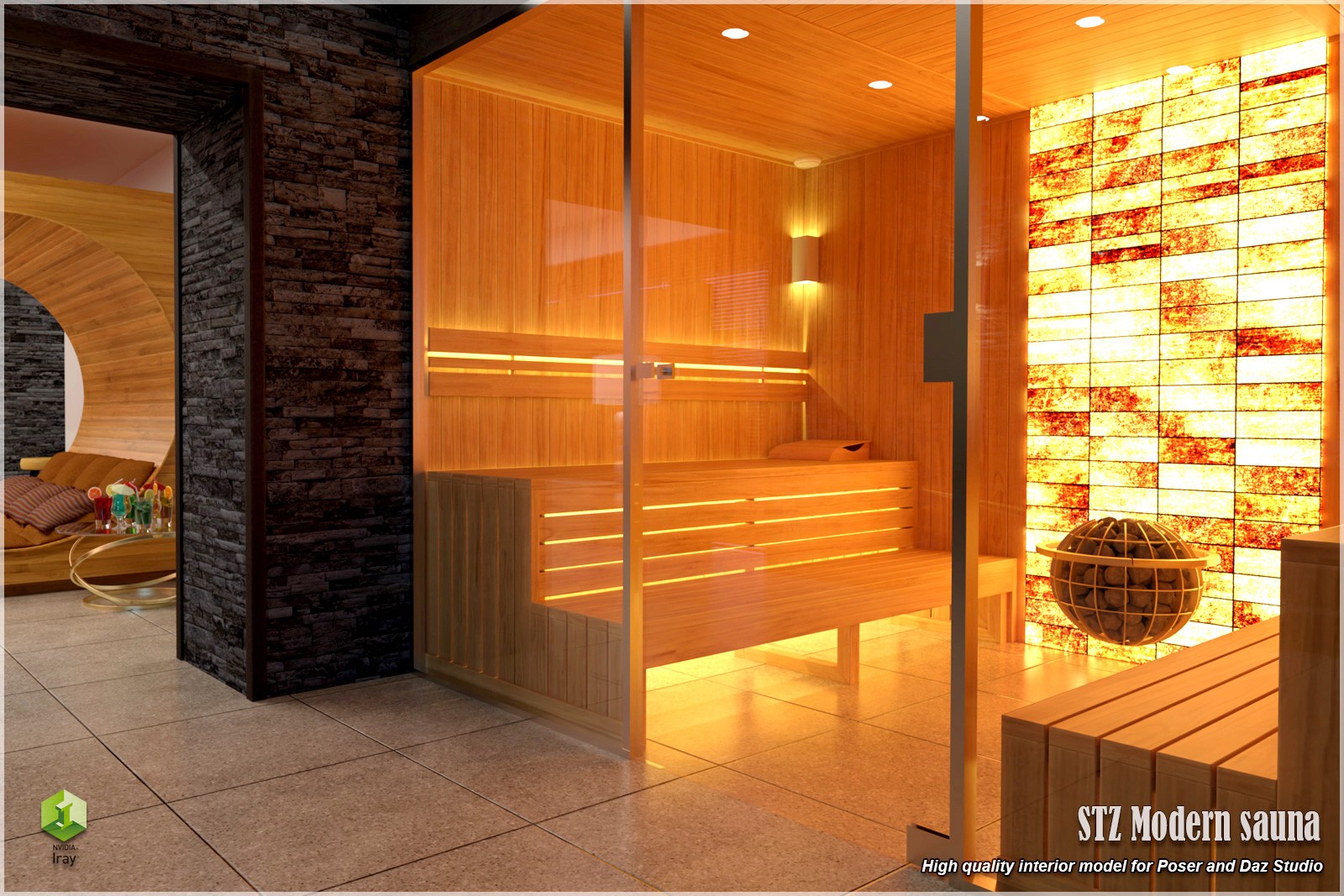 STZ Modern sauna by N/A