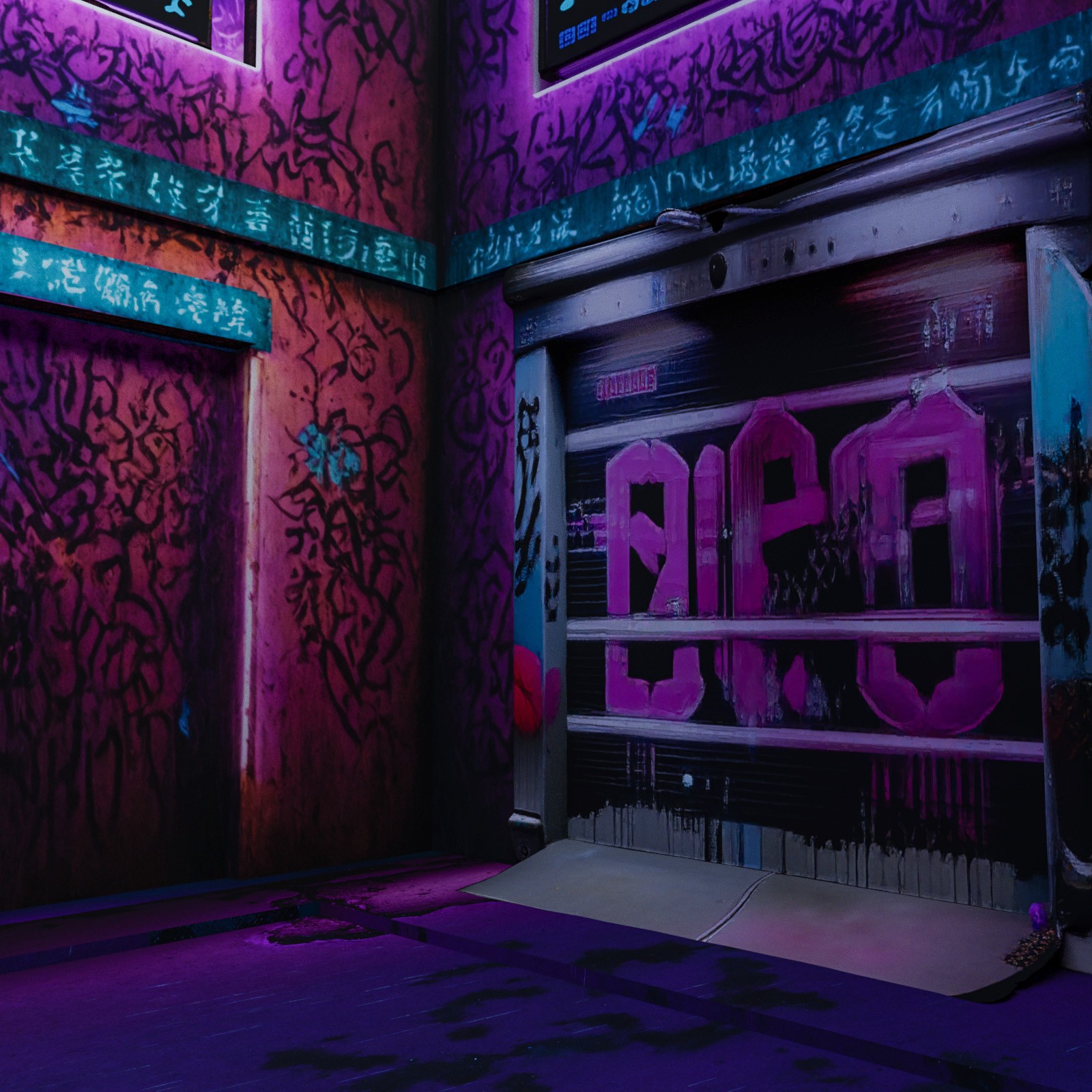 Cyberpunk Alley by N/A