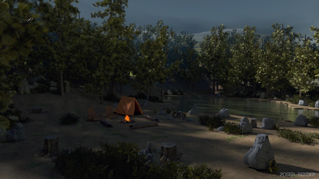Forest Campsite by N/A