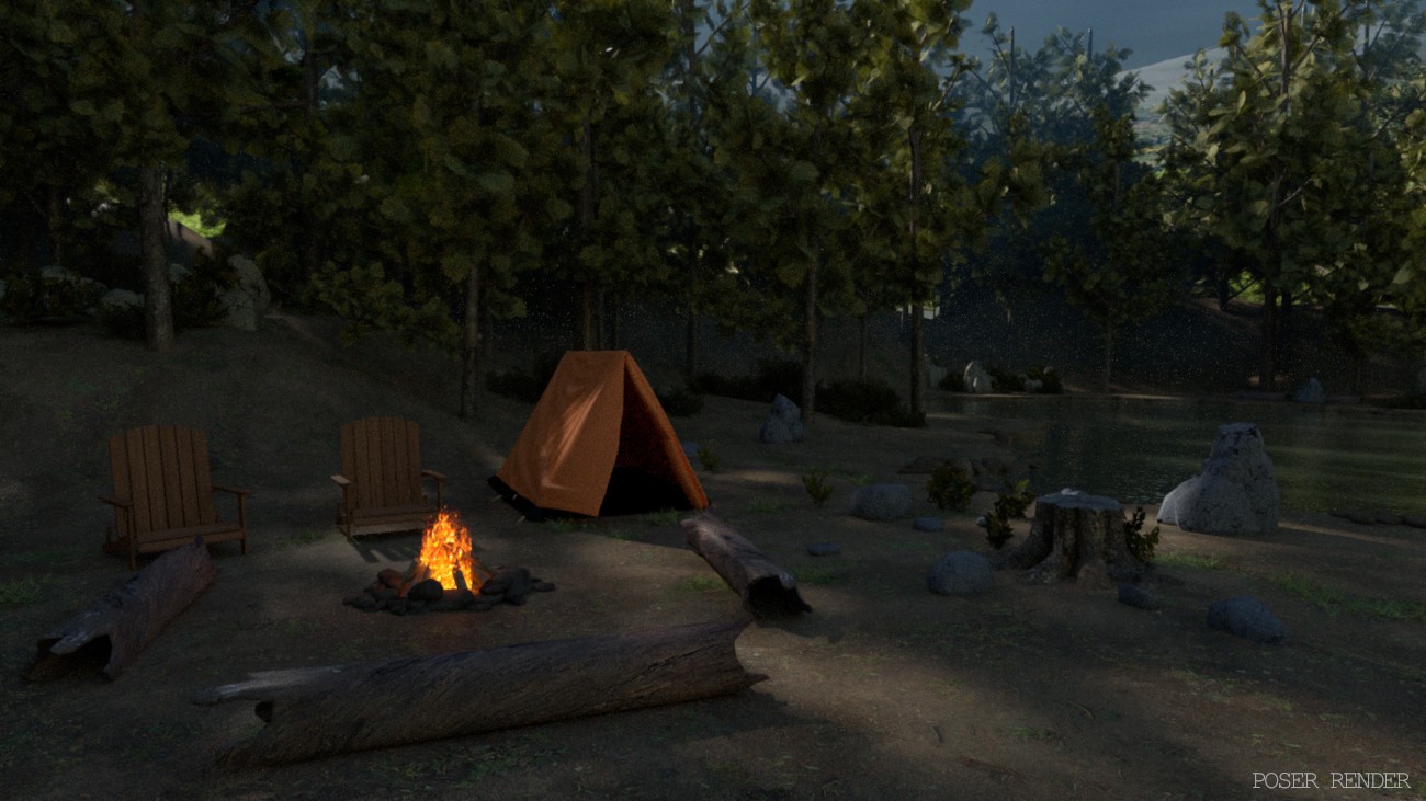 Forest Campsite by N/A
