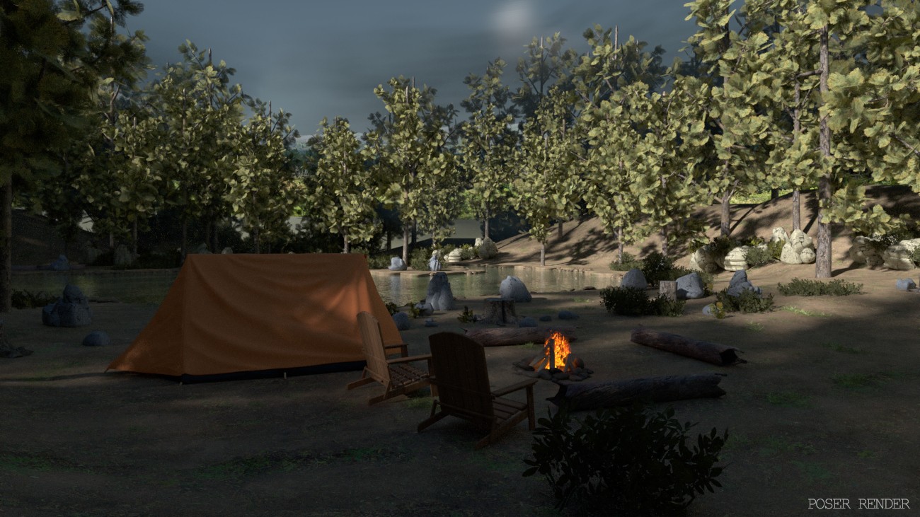 Forest Campsite by N/A