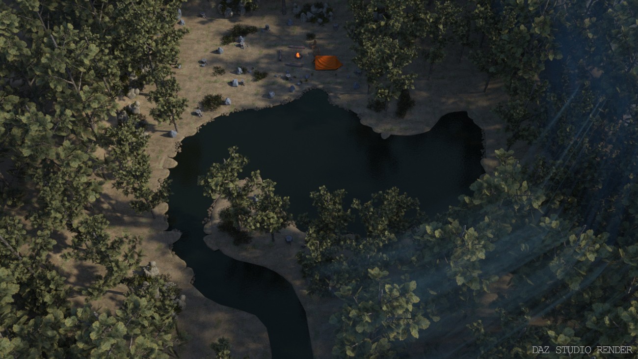 Forest Campsite by N/A