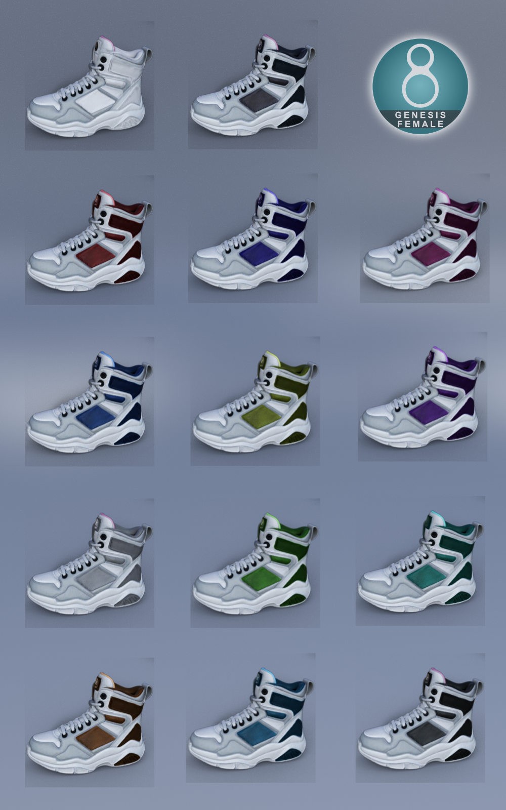 High-Top Laces for G8F by N/A