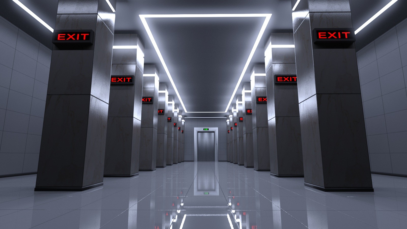 Shiny Hallway by N/A