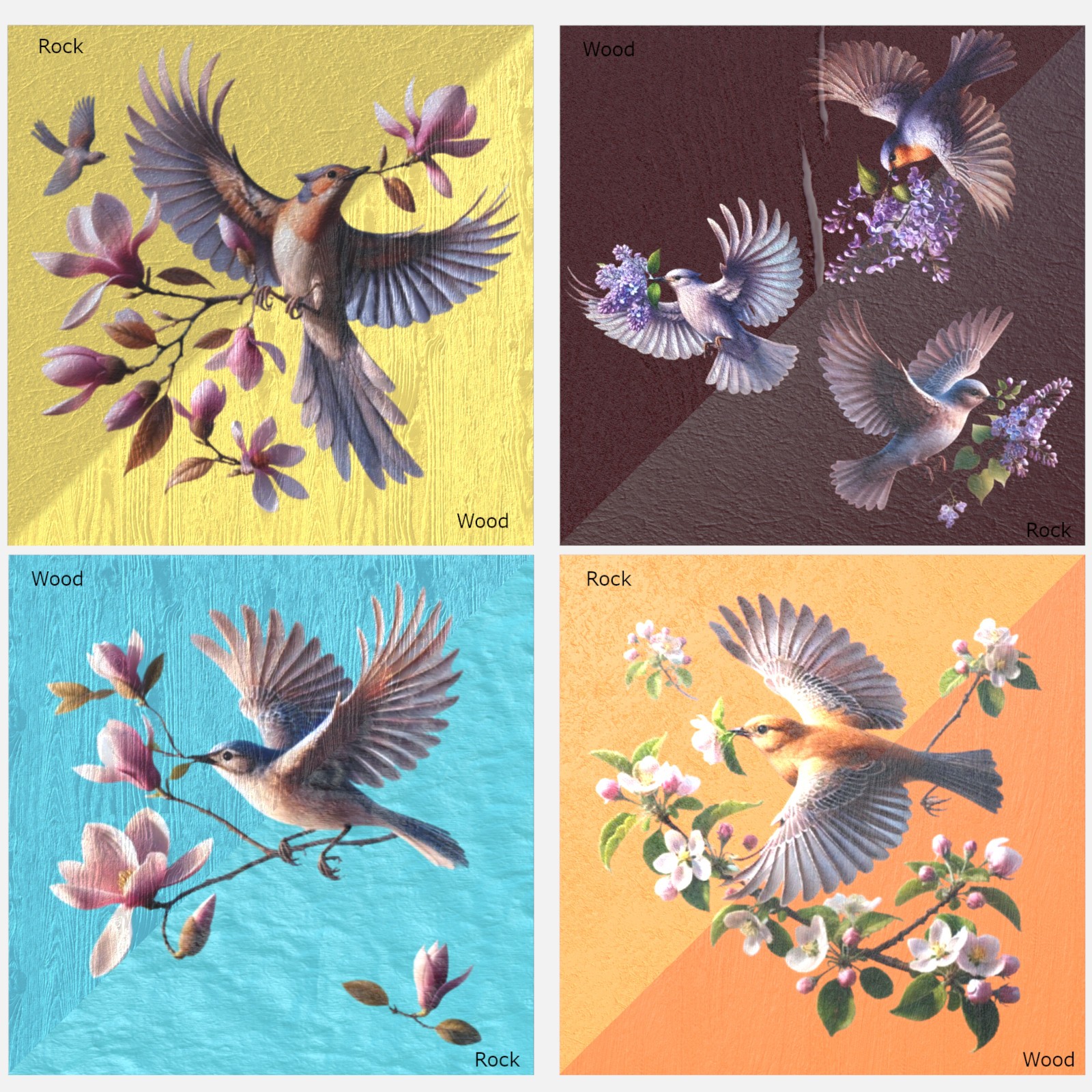 Bird & Flower Pattern Iray Shader Vol.2 by N/A