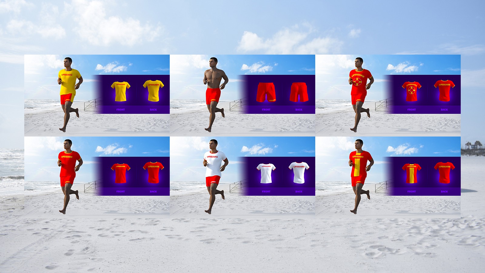 Lifeguard Uniforms for G8M Basic Wear by N/A
