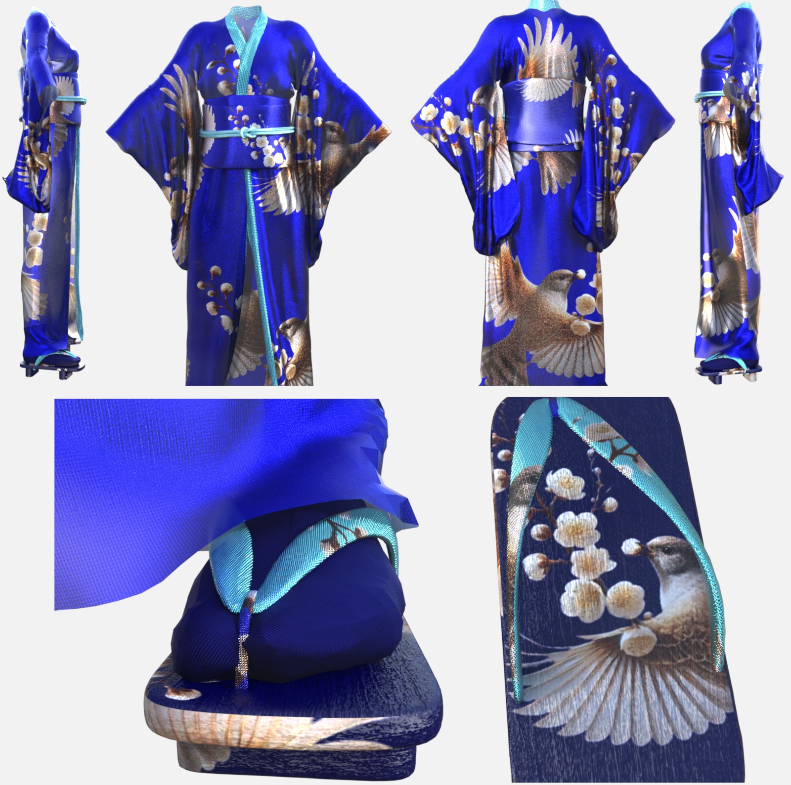 Kachouga dForce Kimono Outfit Texture Add-ons by N/A