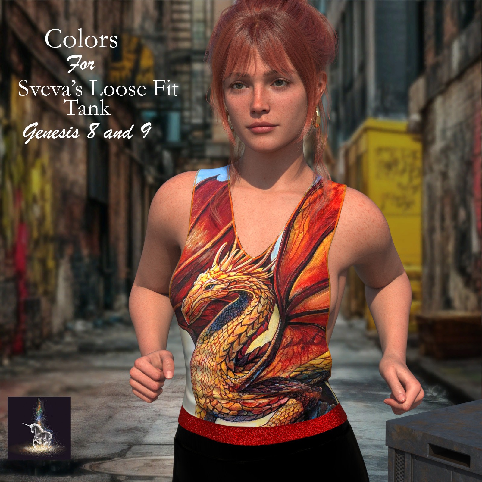 LWP Colors for dForce Loose Tank for G8 and G9 by N/A