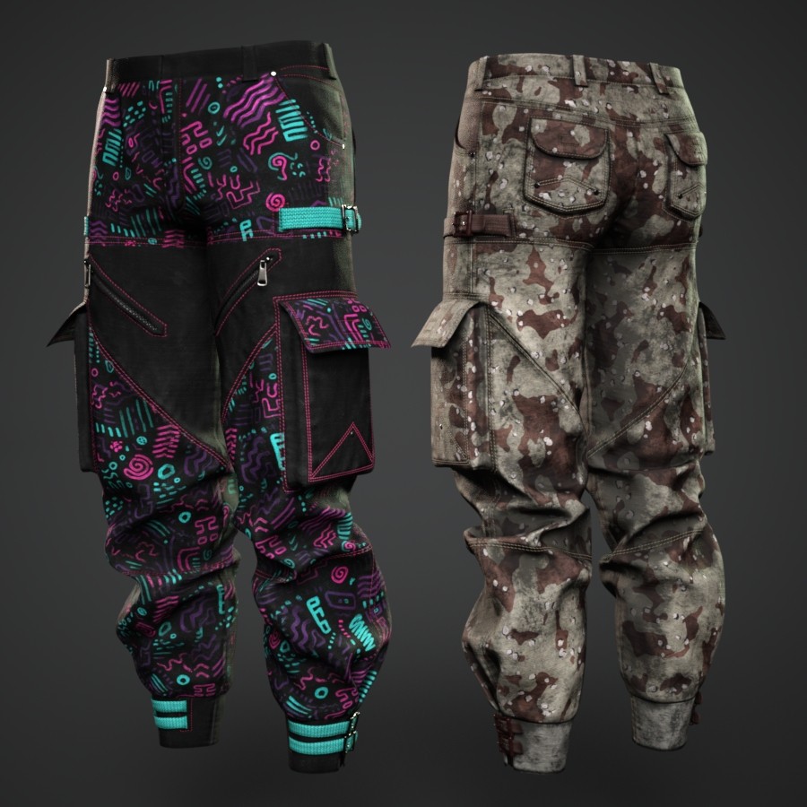 Versatility for dForce Cargo Pants and Shorts (12 New MATs) by N/A