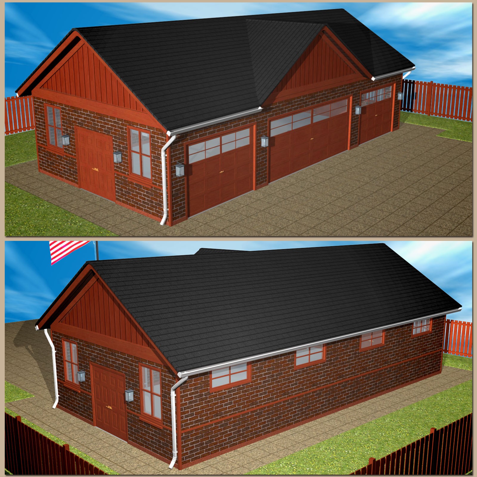 4-Car Garage by N/A