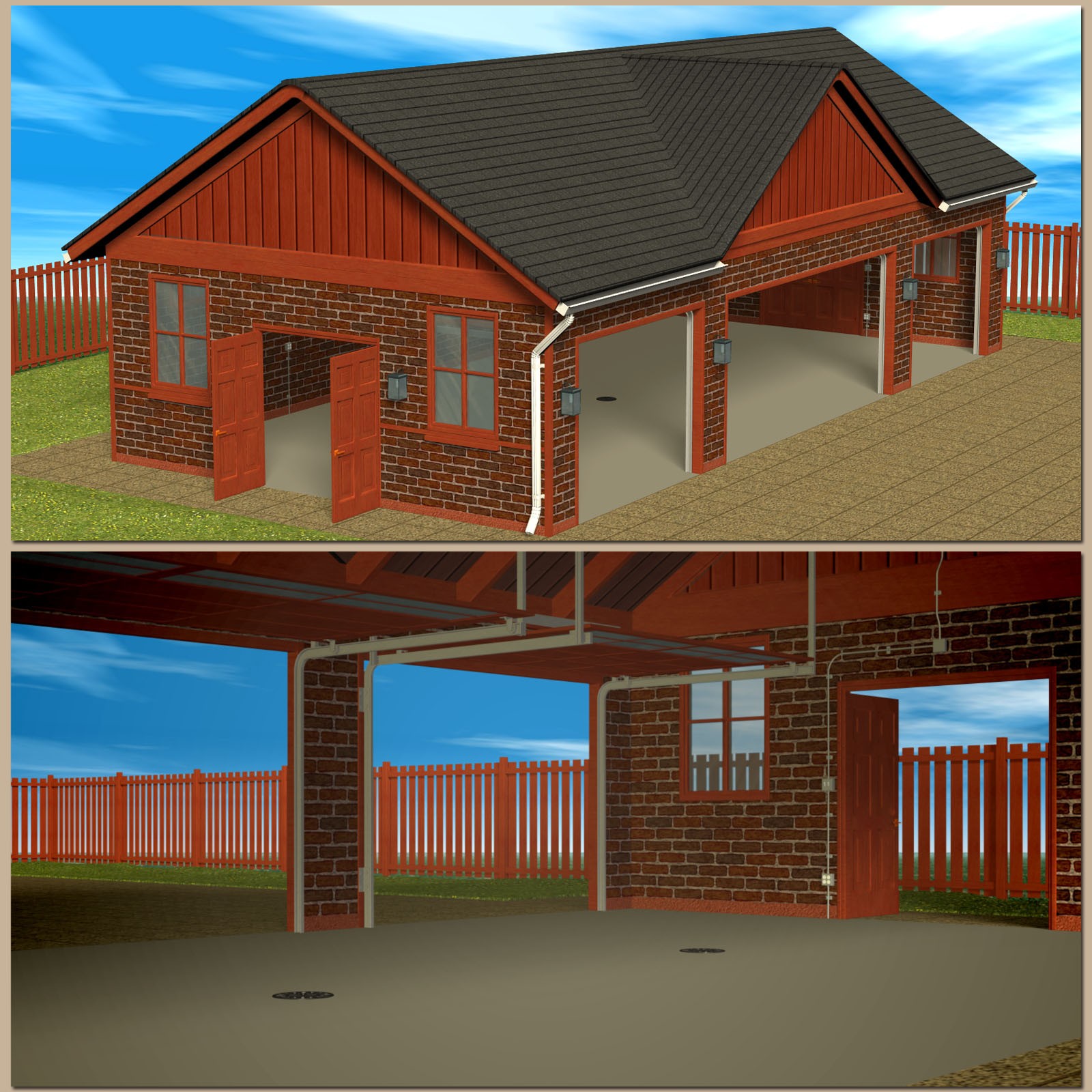 4-Car Garage by N/A