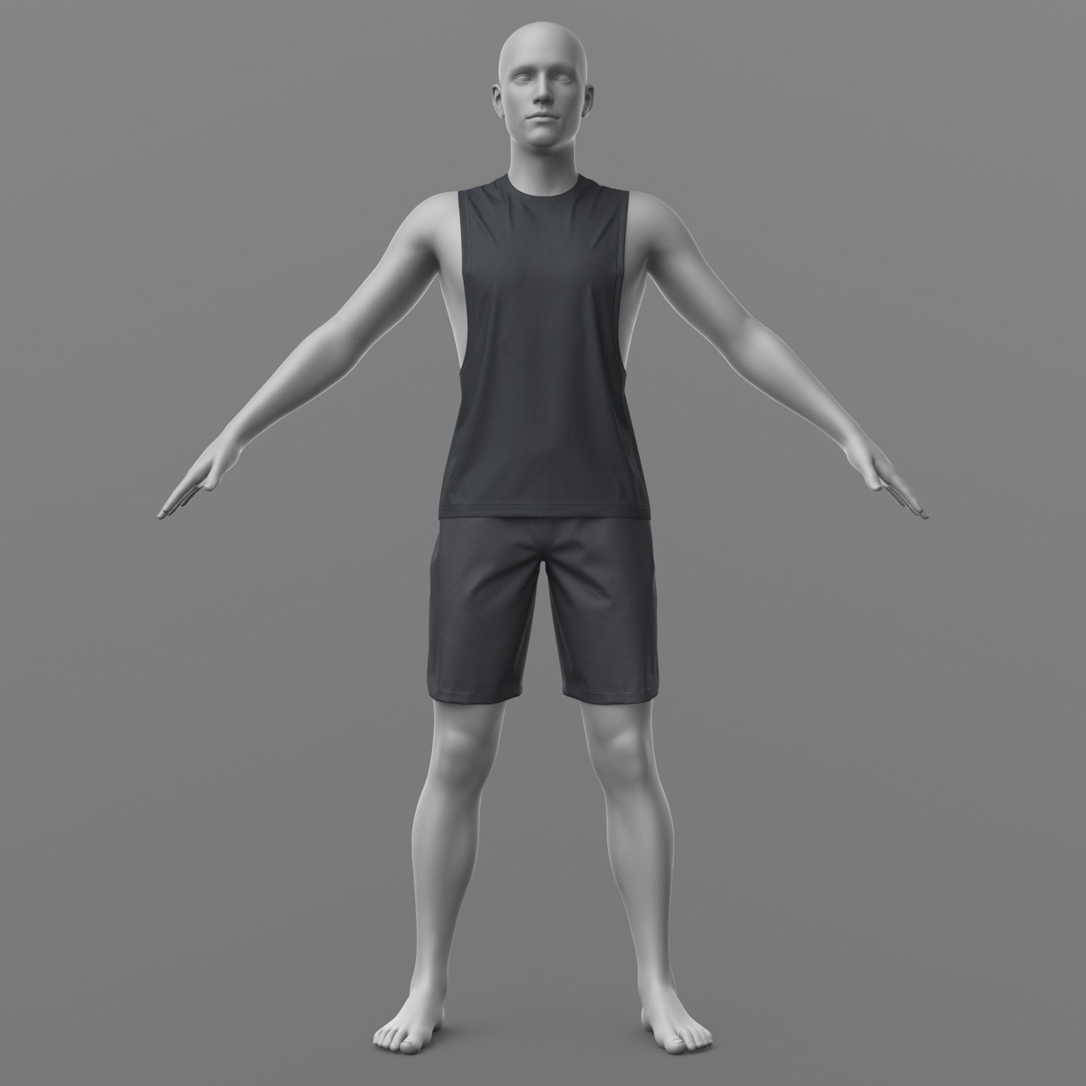 Tank Top and Shorts G8 Male by N/A