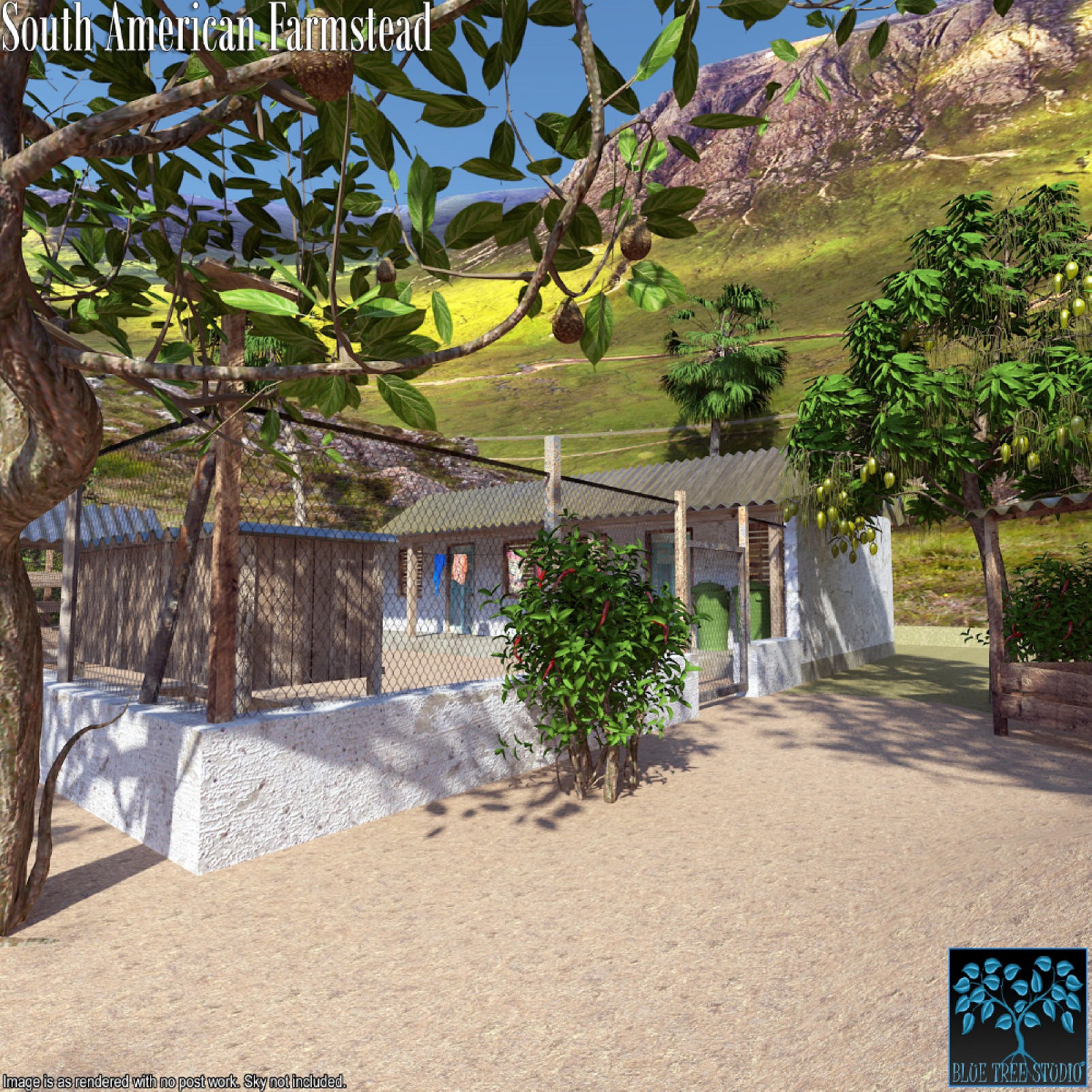 South American Farmstead for Poser by N/A