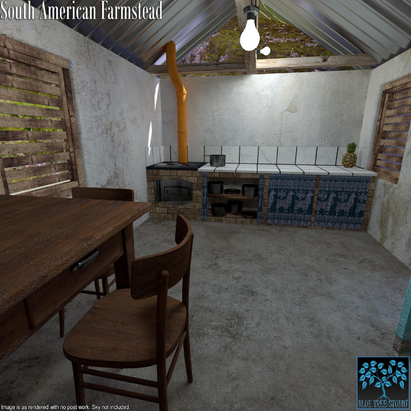 South American Farmstead for Poser by N/A