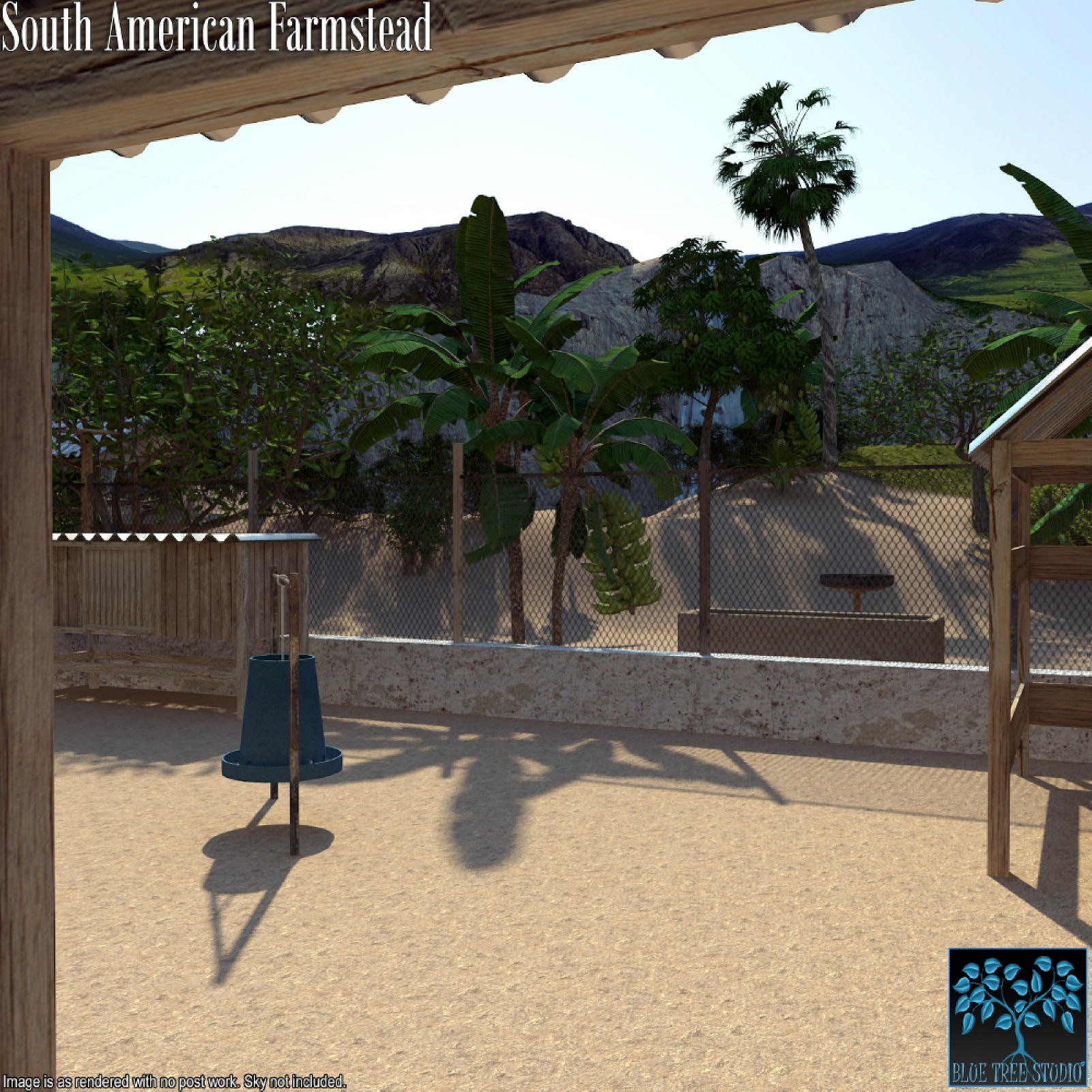 South American Farmstead for Poser by N/A