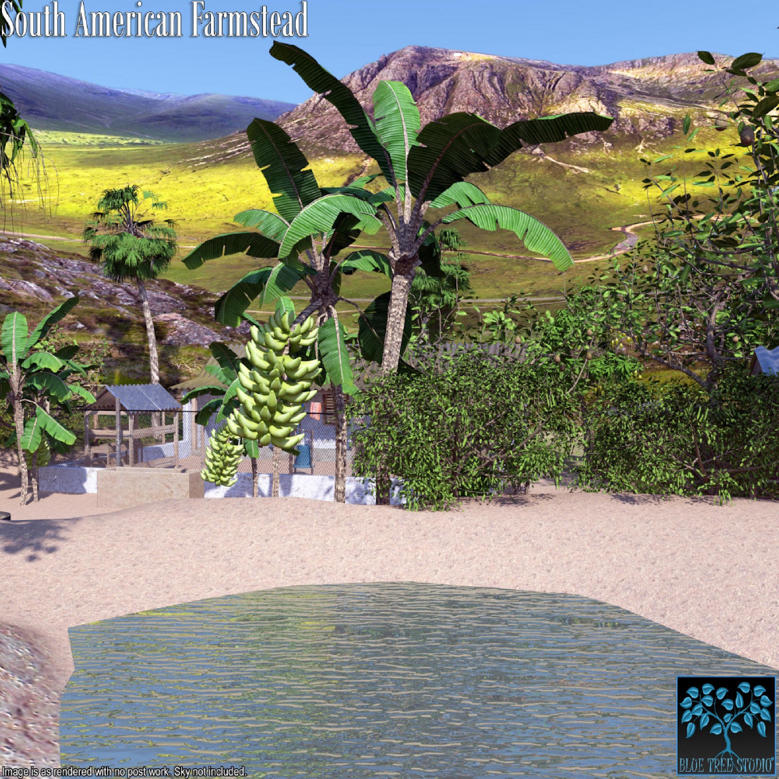 South American Farmstead for Poser by N/A